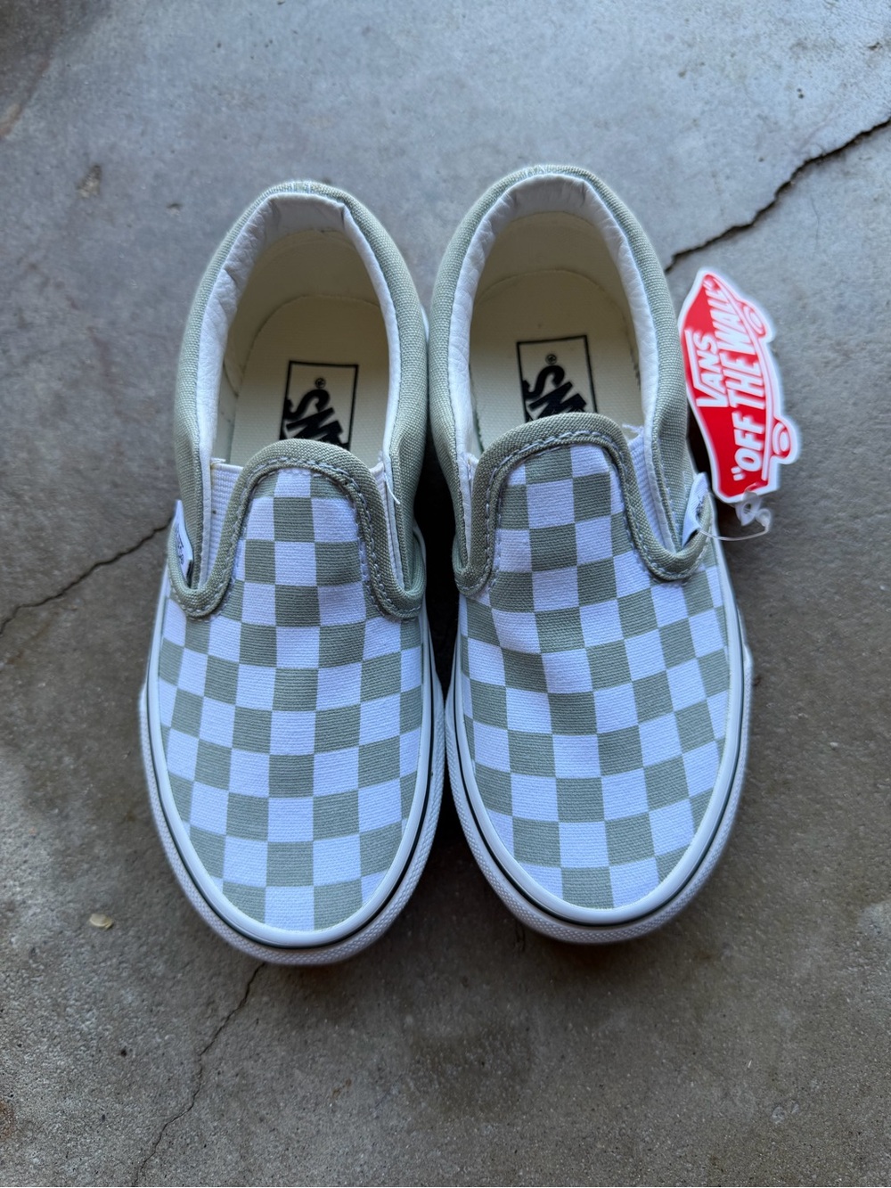Vans Kids Checkerboard Slip-On Shoes- Toddler Size 10.5
